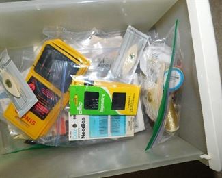 Tatting shuttles, sewing machine needles, hand needles...so many!