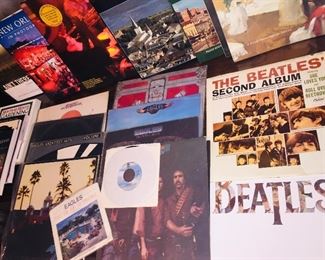 Eagle  and Beatles records!