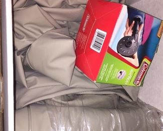 New in box blow up bed with pump