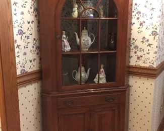 Antique corner cabinet 