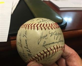 Houston Astros 1965 team autographed ball - Joe Morgan, Jim Wynn, Larry Dierker, 