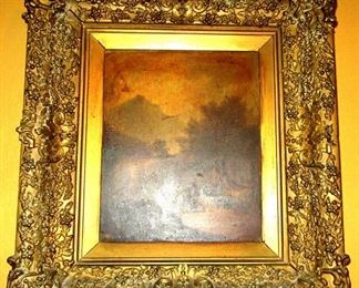 toledo gold framed painting