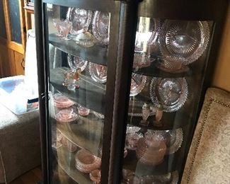 Rounded glass display