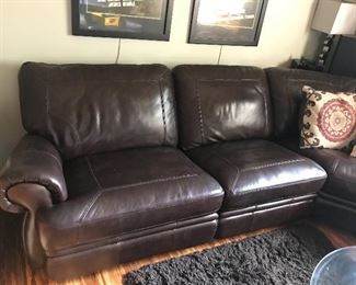 Large leather sectional (1 of 3)