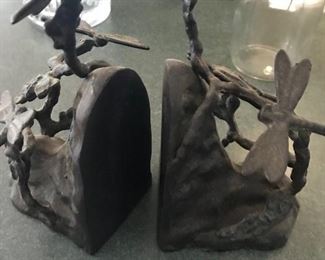Dragonfly bookends