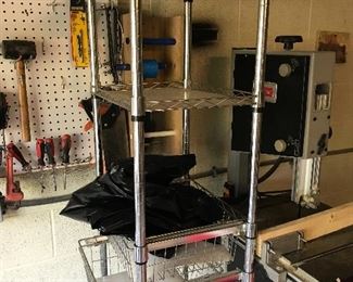 Metal shelving