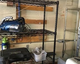 Metal shelving