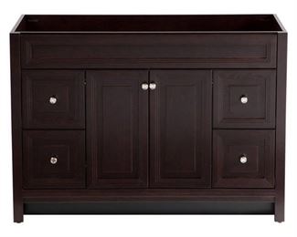 Brinkhill 48 in. W x 34 in. H x 22 in. D Bath Vanity Cabinet Only in Chocolate