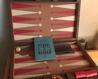 Vintage backgammon set