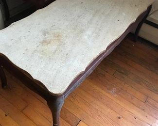 Marble top coffee table
