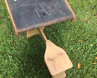 Child bench with blackboard