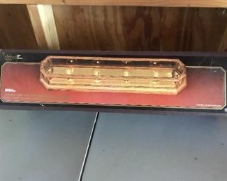 Brass wall light