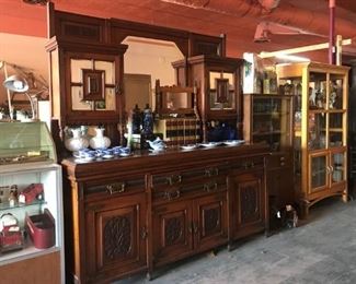Mid 1800's Sideboard with mirror