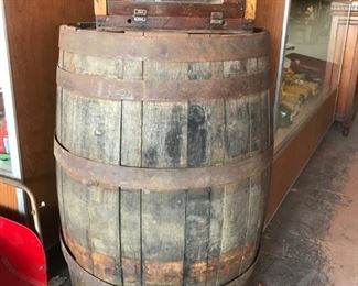 Antique Wood Barrel, Antique wood Incubator