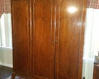 Antique 3 section wardrobe.