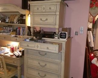 Vintage chest of drawers & bedside table, lava lamps, Sirius speakers, Phillips flat screen television, clock radios, CD walkman & cassette Walkman, & more. Plus, any kind of electronic wire/cord that you can think of!