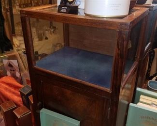 Small, antique display cabinet, Casio watch, & more