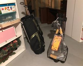 Golf Bag and Pull Cart