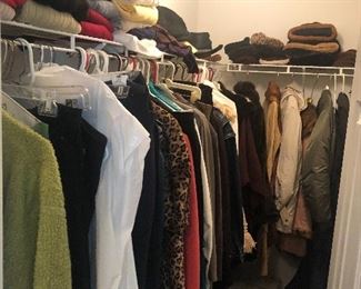 Women’s clothes. Shoes, and hats. Vintage T-shirts including shirts from Savannah and Georgia State.