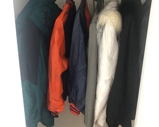 winter coats and letterman jackets