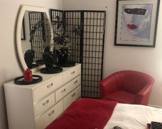 nice red leather club chair