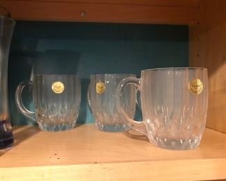 French crystal coffee mugs