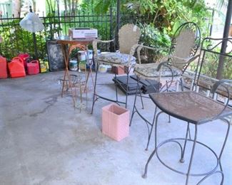 MORE BAR STOOLS AND TALL TABLE