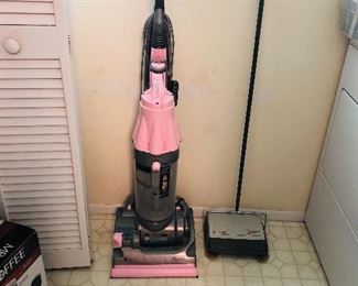 Pink Dyson vac honoring Breast Cancer