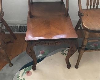 Another set of French Provincial tables with inlaid design