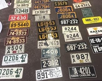 Motorcycle License Plate Collection