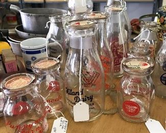 Railroad Milk Bottles., Missouri Pacific and others