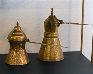Turkish Coffee Pots - Brass