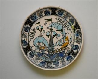 Decorative Plate Wall Hanging - Ship