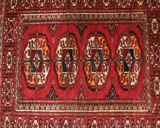 Vintage Turkomen Tribal Bokhara Rug (Approx 27" x 22")