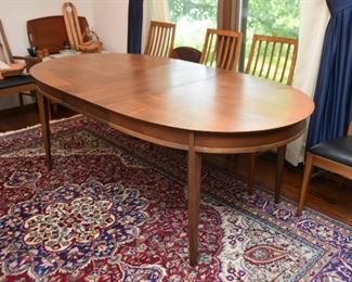 Mid Century Modern Dining Table w/2 Leaves by Lane 