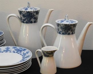 Blue & White Rosenthal China Tea & Coffee Set 