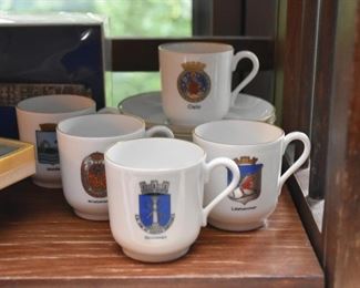 Tea Cups / Mugs with European Crests