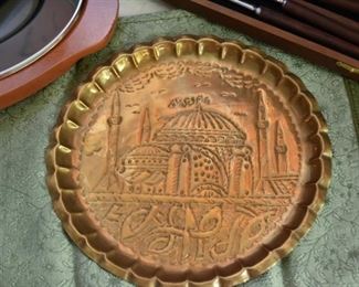 Turkish Brass Plate / Platter