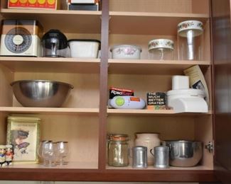Kitchen Scale, Mixing Bowls, Canisters, Etc.