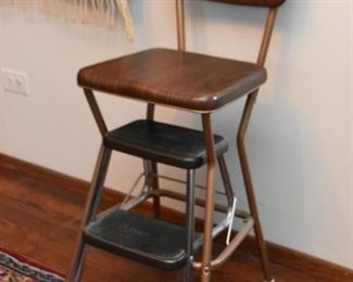 Vintage Kitchen Step Stool / Chair 