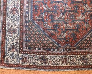 Hamadan Iranian Carpet / Rug 1940's (Approx 74" x 51")