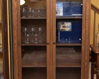 Bookshelf / Display Case with Glass Doors