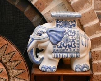Small Ceramic Elephant Stand