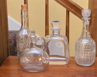 Glass Decanters & Bottles