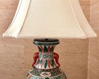 Antique Chinese Vase repurposed into a lamp