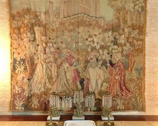 Antique European tapestry