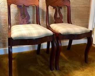 Pair of Empire chairs