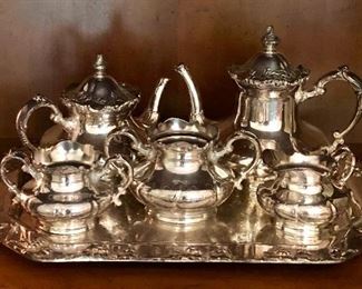 Pairpoint, New Bedford silver plate tea and coffee service