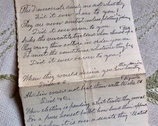 A witty diatribe on Democrats! "Did It Ever Occur to You" It begins: The Democrats surely are not what they seem, Did it every occur to you? They are never content unless plotting a scheme!
What is this profane talk!!!???