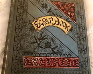 Fascinating antique scrapbook - chock full!